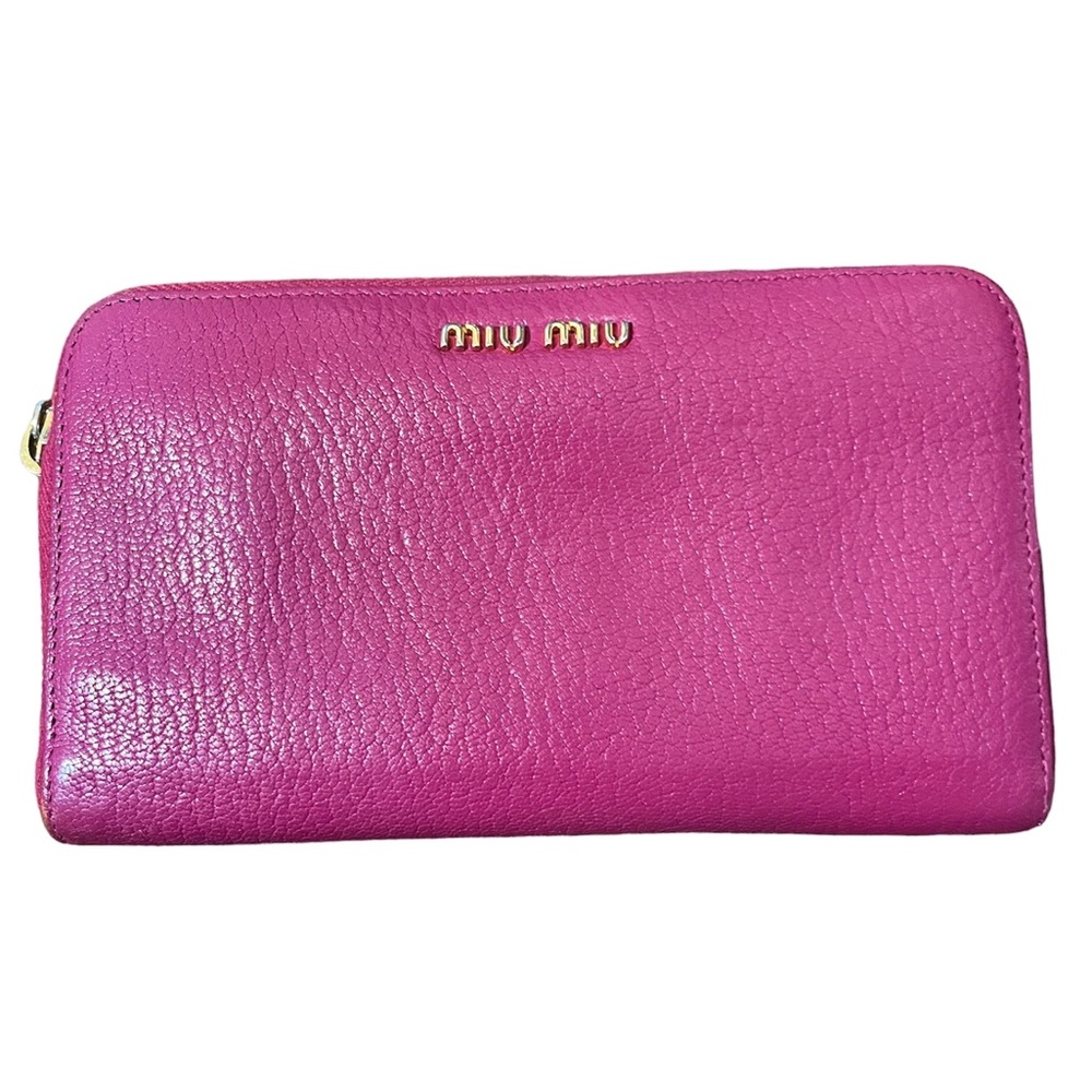Miu Miu Rosa Madras Wallet